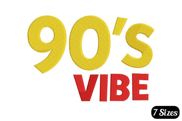 90s Vibe Embroidery Design