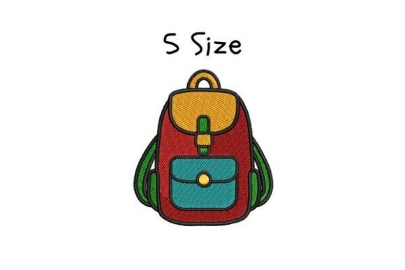 Backpack Embroidery Design: 5 Sizes Instant Download