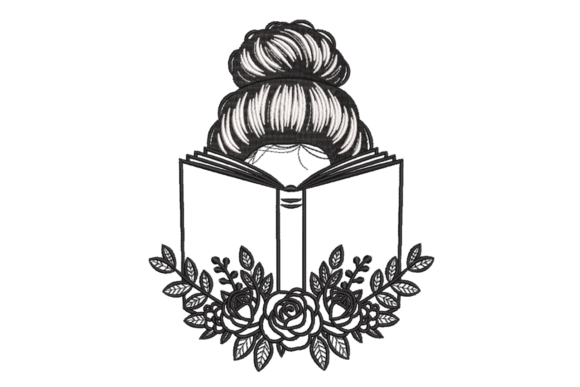 Book Lover Girl – Floral Reading