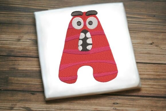 Bringing Playful Personality to Embroidery: The Fun Monster Alphabet Letter A