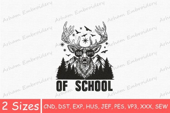 Deer 100 Days of School, Funny Buck: A Strategic Approach to Classroom Milestones and Custom Apparel
