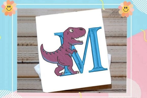 Dinosaur Monogram Alphabet Letter M: Strategic Branding for Personalized Merchandise