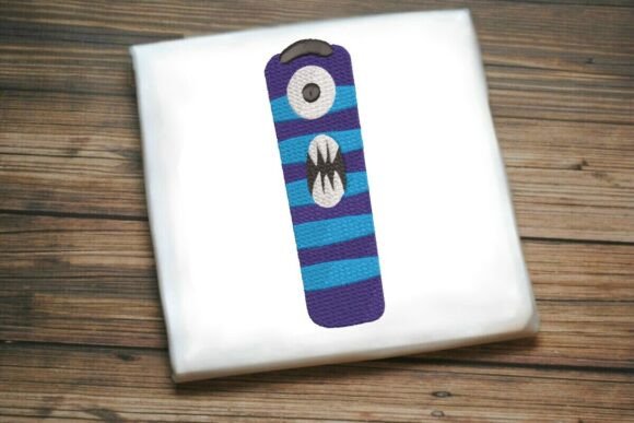 Fun Monster Alphabet Letter I Embroidery Design