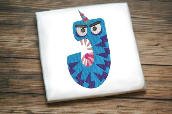 Fun Monster Alphabet Letter J: Adding Personality to Personalized Embroidery