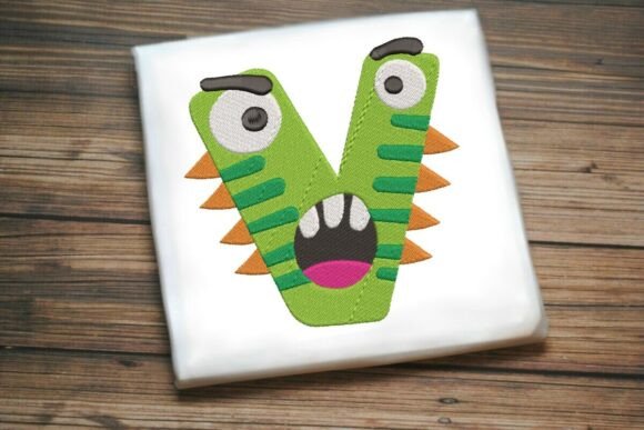 Fun Monster Alphabet Letter V: A Vibrant Addition to Your Embroidery Projects