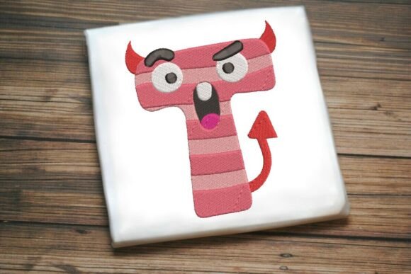 Monetizing Whimsy: The Strategic Value of the Fun Monster Alphabet Letter T in Custom Embroidery