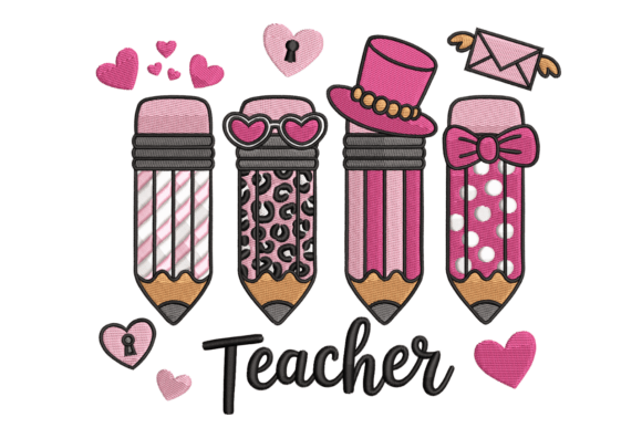 Pink Pencils Teacher – Cute School: A Creative Teaching Companion