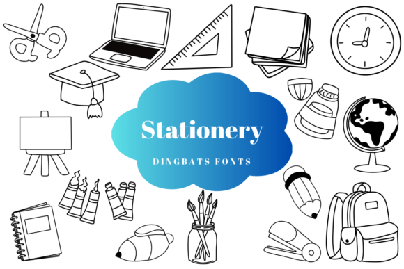Stationery: The Essential Dingbat Font for Creative Organization
